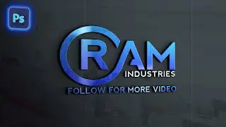 logo design in photoshop | create unique 3d logo for business