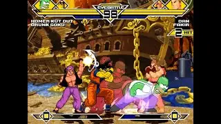 SK MUGEN - Homer Kut Out & Drunk Goku vs Dan & Fakir + Weegee (Me) vs Weegee