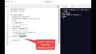 C Programming Skills Using Replit: Selection Statements Intro