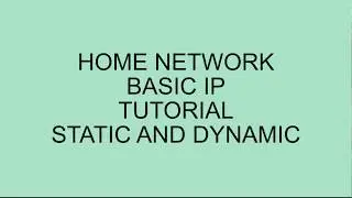 02-B STATIC VS DYNAMIC IP ADDRESSES on Raspberry Pi