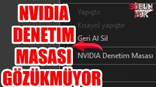 Nvidia denetim masası gözükmeme sorununun çözümü