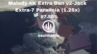 Umeri - Paranoia (Malody Extra Dan v2-Jack Extra-7) 97.50% osu!mania