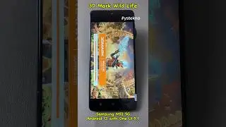 Test 3D Mark Wild Life Samsung M52 5G Android 13 with One UI 5.1 #3dmark #samsungm525g #oneui5