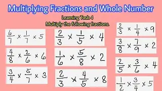 Grade 5 Multiplying Fractions and Whole Number