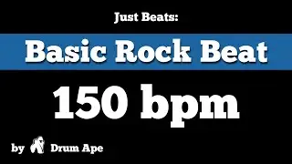 150 bpm Basic Rock Beat (drums only)