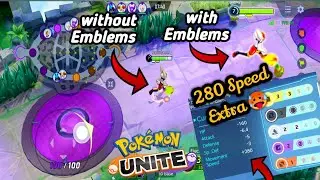 Can really move speed Emblems Make pokemon speed fast?| fast speed emblems | Pokemon unite |