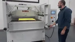 Up Acting Receding Beam Industrial Die Cutting Press