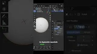 Sıfırdan 1 dakikada Blender Öğren (Subdivision Suface Modifier)