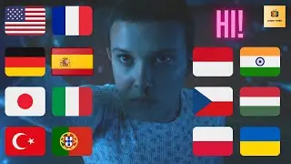 HI! (Eleven vs Vecna) | Stranger Things in multiple languages