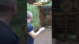СКАНФ безоборотное метание ножей Skanf no-spin knife throwing 