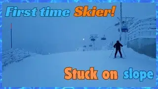 UK To Finland-Skiing in Levi | Basics Of Skiing | Skier Stuck On Slope!
