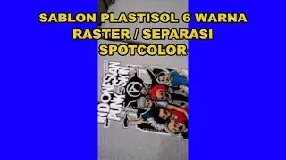 Sablon Plastisol 6 Warna Separasi Spotcolor