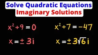 Solve Quadratic Equations with Imaginary Solutions | Eat Pi