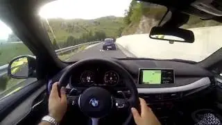 2016 BMW X6 M50d POV Driving on the Transbucegi Highway