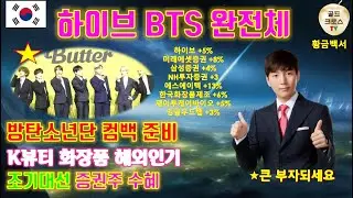BTS 완전체가 온다! 하이브 신고가 돌파, 다음은 K뷰티 화장품 신고가 랠리!