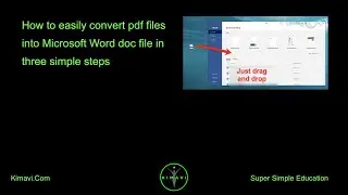 How to easily convert pdf files into Microsoft Word doc file in three simple steps