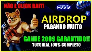NOVO AIRDROP HEROES OF MAVIA 200$ GARANTIDOS! - COM CHANCES DE GANHAR ATE 1560$ - NAO E CLICK BAIT