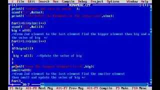 In C programming find the largest and smallest elements in array | learn c, c++ program beginners 😊