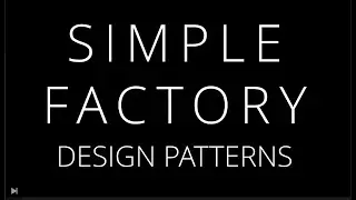 Simple Factory - design patterns,  простая фабрика шаблоны проектирования