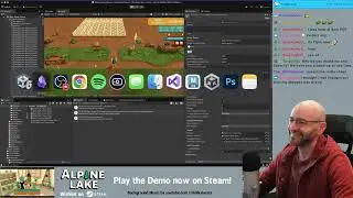 Cozy Game Dev | 2025-03-18 VOD | Decorating Mechanics 259 | Alpine Lake