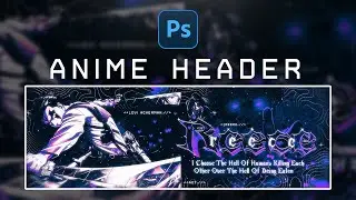 How To Make The *CRAZIEST* 3d Text Anime Headers in PHOTOSHOP (2022)