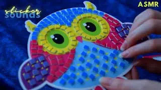 ASMR Crafts│Little Owl with Stickers, Whisper Ramble