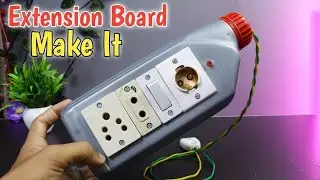 how to make easy  extension board at home | खराब बोतल के अंदर बनाया मस्त जुगाड| make extension board
