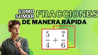 Como resolver una suma de dos fracciones con diferente denominador | Ejercicio resuelto paso a paso