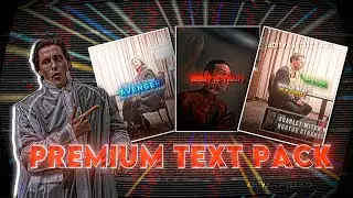PREMIUM TEXT PACK for Alight Motion | AE-Style Text Effects! 🔥 | 