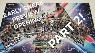 YuGiOh RISING RAMPAGE SNEAK PREVIEW 20 PACKS TCG OPENING EARLY OPENING!🌟🌟🌟🌟🌟 PART 2
