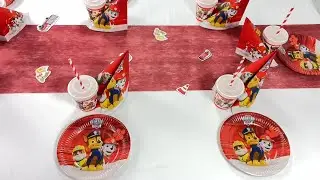 Cooles Paw Patrol Deko Set zum Kindergeburtstag