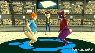 Gwen and Connar Sumo Battle (SFM Animation).(HD)