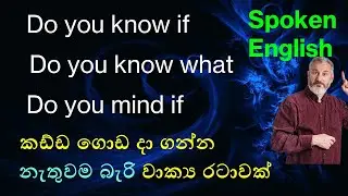 Sentence Patterns/Lesson 11/ Spoken English for Beginners