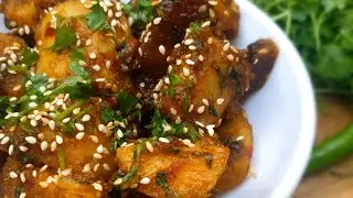 सर्दियों के लिए मज़ेदार शकरकन्दी की चाट | sweet potato chaat | shakarkandi ki chaat | shakarkandi