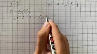 Find derivatives of the functions defined as follows: y=x^{2}/e^{x} | Plainmath