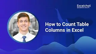 How to Count Table Columns in Excel