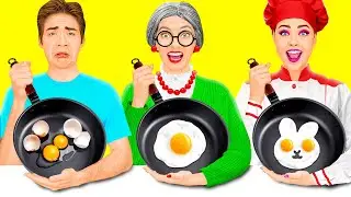 Кулинарный Челлендж: Я против Бабушки | Смешные ситуации с едой от HAHANOM Challenge