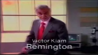 Businessman Viktor Kiam waxing lyrical about the Remington Air Purifier