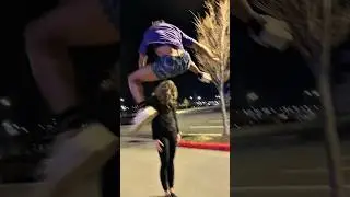 Jumping over a 6’2 Girl 💀