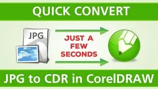 CorelDRAW | Quick Convert JPG to CDR in CorelDraw | How to Convert JPG PNG files into CDR Tutorial