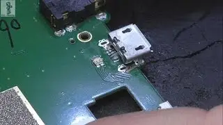 Замена USB разъёма с поверхностным монтажом, БЕЗ применения фена