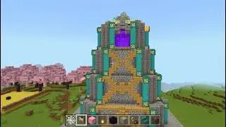 Minecraft Tutorial : How to Build Fortress of the Heights survival mode.#totalway #skywarhaven