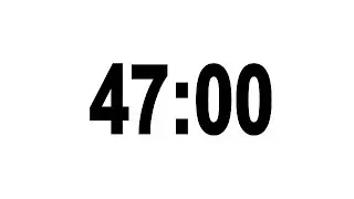47 Minute Countdown Timer with Alarm