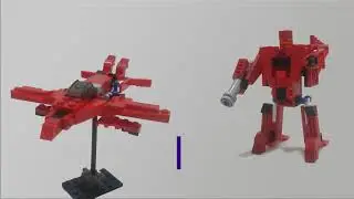 Lego Transformer - Hurricane ( Inverted Wing plane)