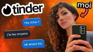 Je me fais passer pour une FILLE sur TINDER ! (100% humour)