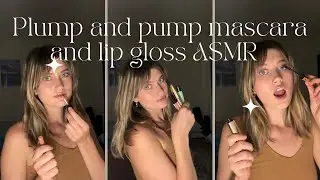 ASMR lip gloss AND mascara pumping!!