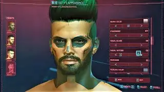 Cyberpunk 2077 - Male Character Creation All Options