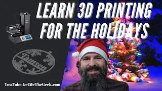 How To 3D Print Snowflake Ornament With Name // Learn 3D Printing For The Holidays
