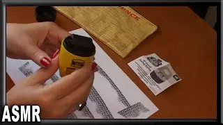 ASMR Mail Sorting / Stamping & Lid Sounds / Ripping Paper / Chewing Gum