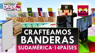 LAS 14 BANDERAS DE SUDAMERICA CRAFTEADAS en BANNER MINECRAFT Paises del mundo